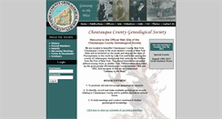 Desktop Screenshot of chautauquagenealogist.org