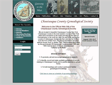 Tablet Screenshot of chautauquagenealogist.org